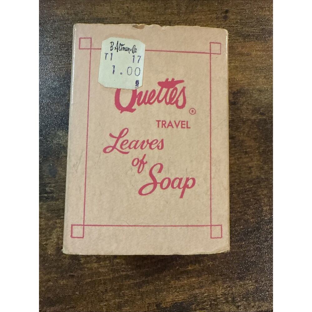 Vintage Quette's Travel Leaves of Soap – Antibacterial - Smells Lovely